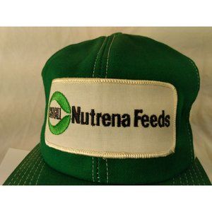 CARGILL NUTRENA FEEDS Cap Trucker Hat Snapback Baseball Vintage retro 80s